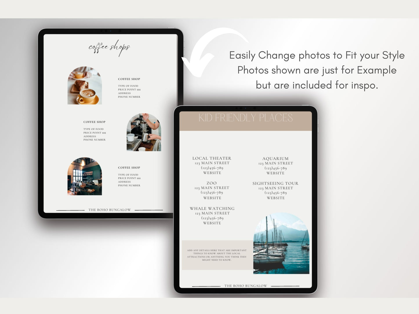 AirBNB Welcome Book PLR Canva Template Boho