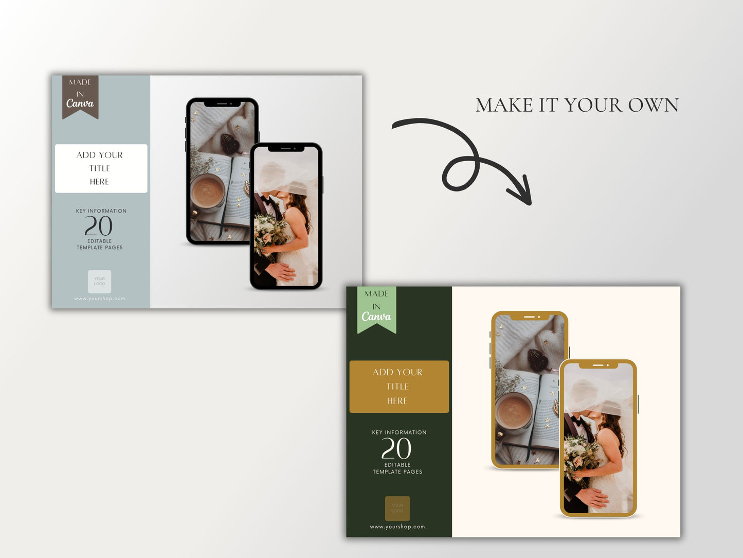 Etsy Shop Mockup, Listing Photos For Mobile Phone Products, Canva Template