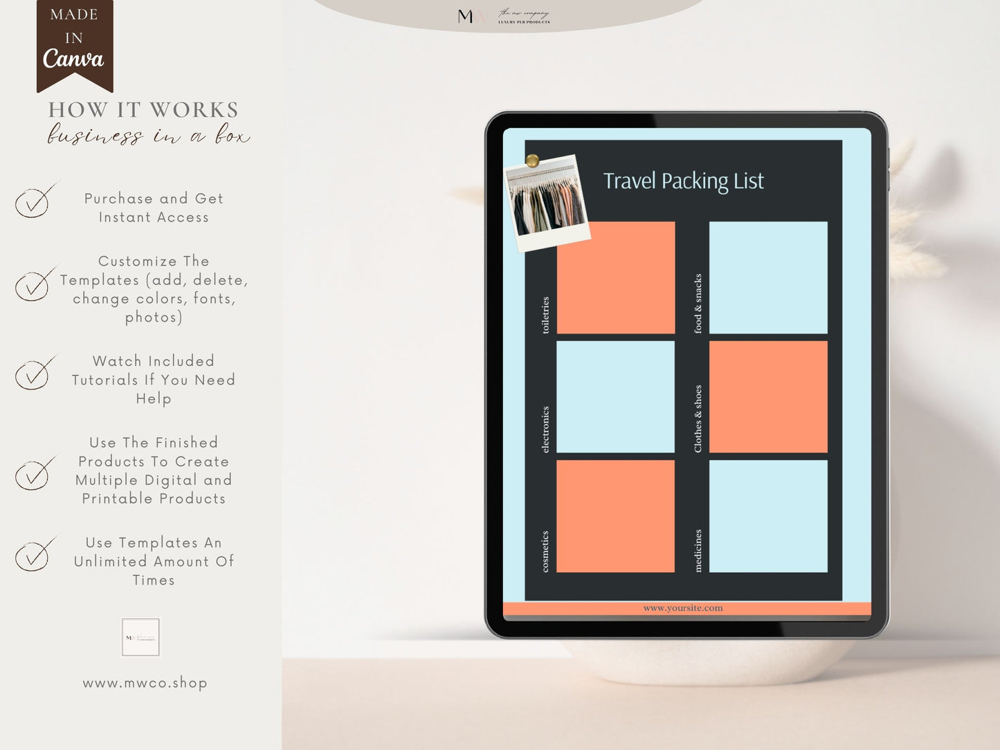 Business In A Box - PLR Commercial Use Bundle - Canva Templates