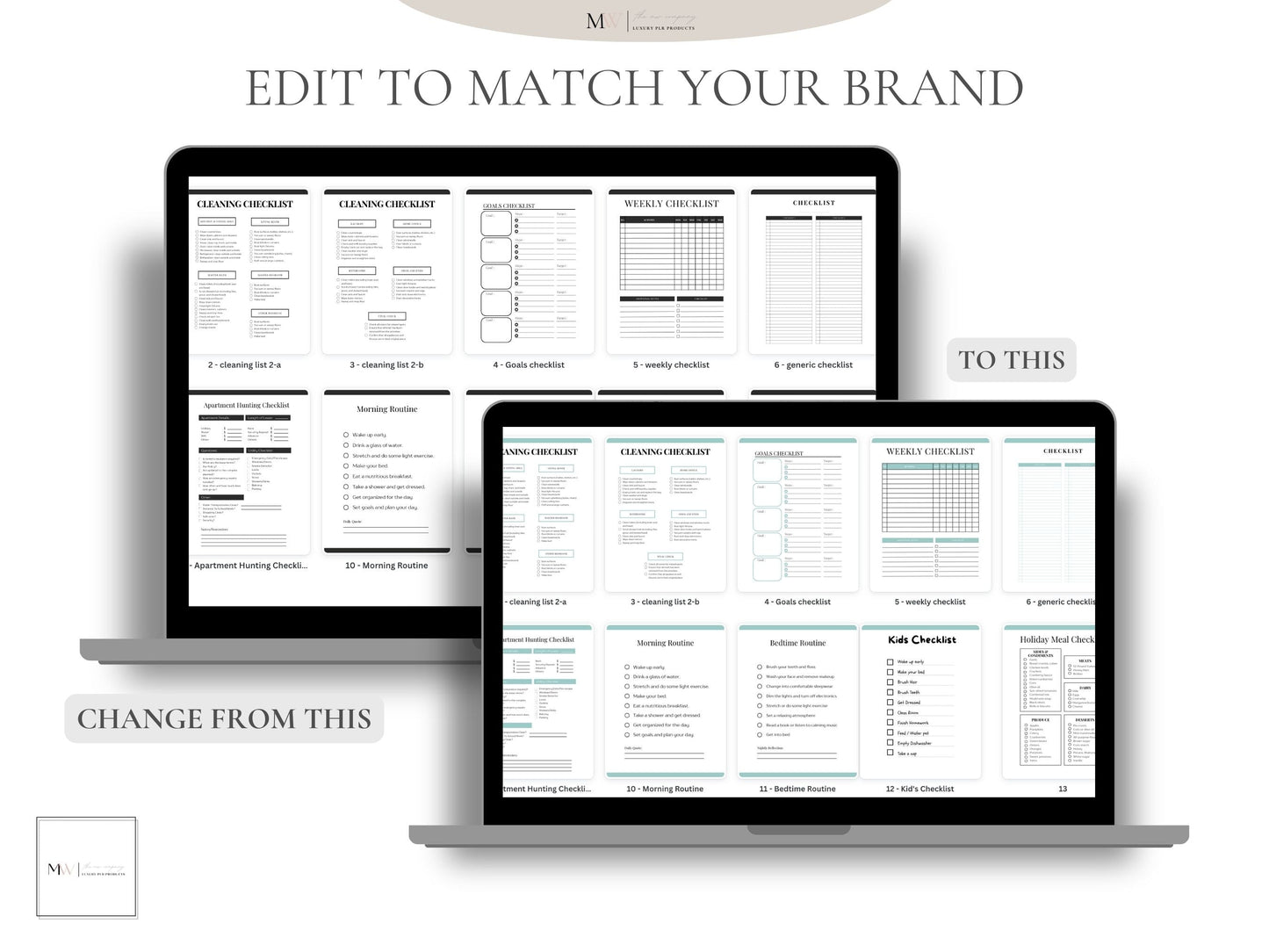 Checklist Bundle | PLR Templates | Printable Checklists
