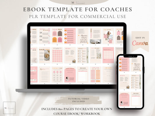 Retro Pink and Brown Ebook Template For Course Creators