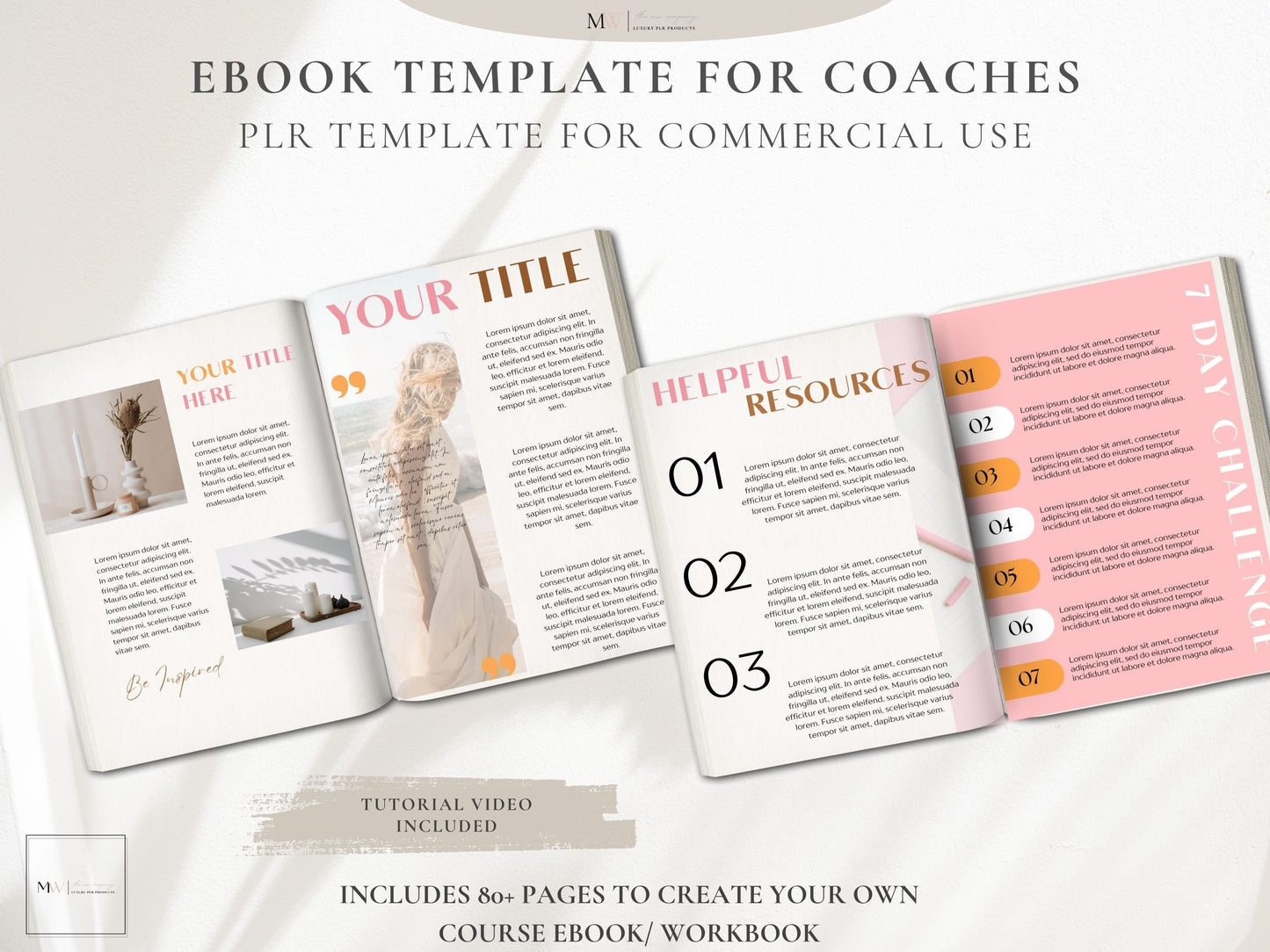 Retro Pink and Brown Ebook Template For Course Creators